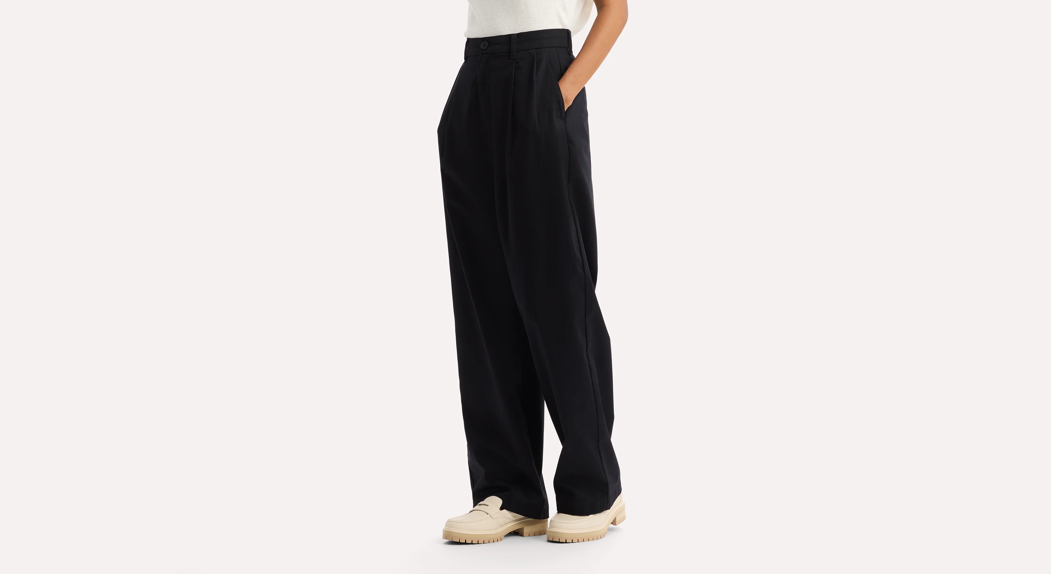 Signature Iron Free Khakis, High Wide with Stain Defender® - Image 3